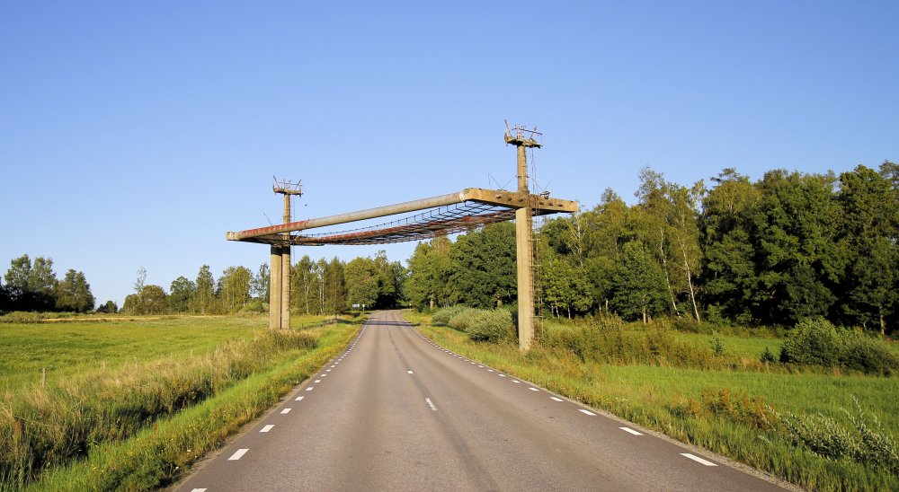 Vägskydd - Kalklinbanan Forsby-Köping